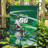 Personalized Saudi Arabia Football Garden Flag Green Falcon National Pride Mascot