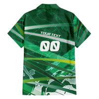 Personalized Saudi Arabia Football Hawaiian Shirt Green Falcon National Pride Mascot