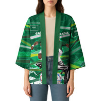Personalized Saudi Arabia Football Kimono Green Falcon National Pride Mascot