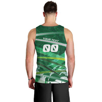 Personalized Saudi Arabia Football Men Tank Top Green Falcon National Pride Mascot