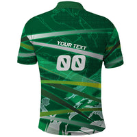 Personalized Saudi Arabia Football Polo Shirt Green Falcon National Pride Mascot