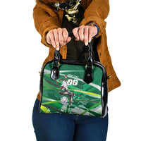 Personalized Saudi Arabia Football Shoulder Handbag Green Falcon National Pride Mascot