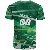 Personalized Saudi Arabia Football T Shirt Green Falcon National Pride Mascot