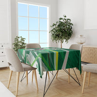 Personalized Saudi Arabia Football Tablecloth Green Falcon National Pride Mascot