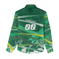 Personalized Saudi Arabia Football Women Casual Shirt Green Falcon National Pride Mascot