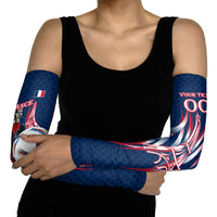 Personalized France Football Knight Arm Sleeves Medieval Knight Soccer Concept With Eiffel Tower