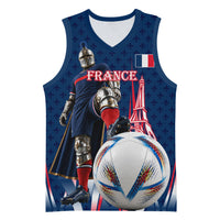 Personalized France Football Knight Basketball Jersey Medieval Knight Soccer Concept With Eiffel Tower