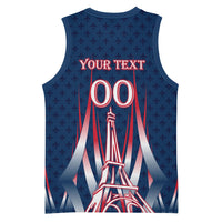 Personalized France Football Knight Basketball Jersey Medieval Knight Soccer Concept With Eiffel Tower