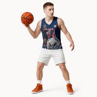 Personalized France Football Knight Basketball Jersey Medieval Knight Soccer Concept With Eiffel Tower