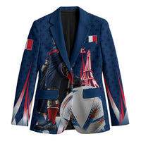 Personalized France Football Knight Blazer Medieval Knight Soccer Concept With Eiffel Tower