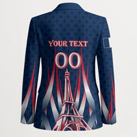 Personalized France Football Knight Blazer Medieval Knight Soccer Concept With Eiffel Tower