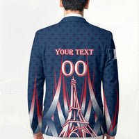 Personalized France Football Knight Blazer Medieval Knight Soccer Concept With Eiffel Tower