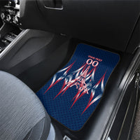 Personalized France Football Knight Car Mats Medieval Knight Soccer Concept With Eiffel Tower