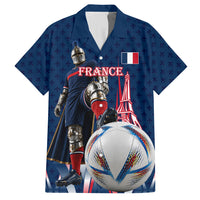 Personalized France Football Knight Hawaiian Shirt Medieval Knight Soccer Concept With Eiffel Tower