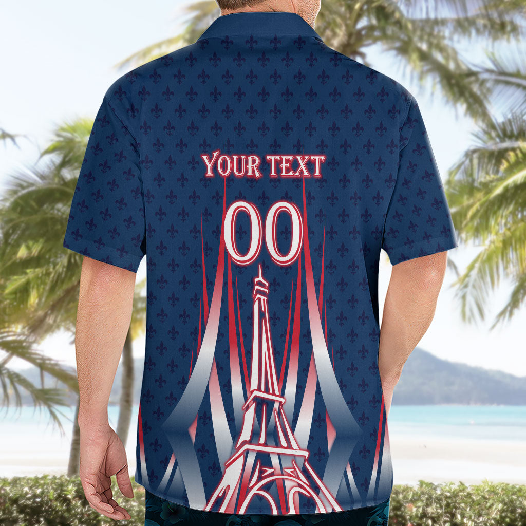 Personalized France Football Knight Hawaiian Shirt Medieval Knight Soccer Concept With Eiffel Tower
