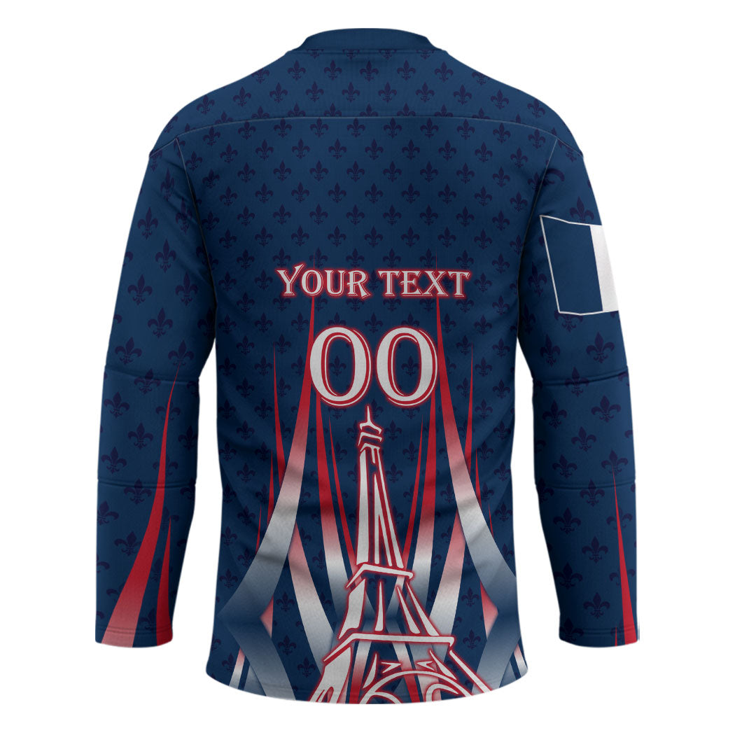 Personalized France Football Knight Hockey Jersey Medieval Knight Soccer Concept With Eiffel Tower