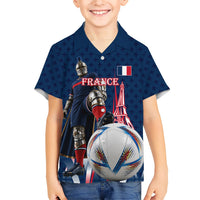 Personalized France Football Knight Kid Hawaiian Shirt Medieval Knight Soccer Concept With Eiffel Tower