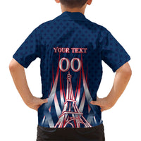 Personalized France Football Knight Kid Hawaiian Shirt Medieval Knight Soccer Concept With Eiffel Tower