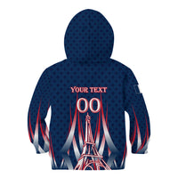 Personalized France Football Knight Kid Hoodie Medieval Knight Soccer Concept With Eiffel Tower