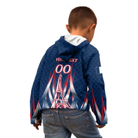 Personalized France Football Knight Kid Hoodie Medieval Knight Soccer Concept With Eiffel Tower