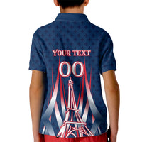 Personalized France Football Knight Kid Polo Shirt Medieval Knight Soccer Concept With Eiffel Tower