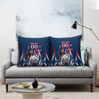 Personalized France Football Knight Pillow Cover Medieval Knight Soccer Concept With Eiffel Tower