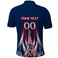 Personalized France Football Knight Polo Shirt Medieval Knight Soccer Concept With Eiffel Tower