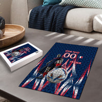 Personalized France Football Knight Puzzle Medieval Knight Soccer Concept With Eiffel Tower