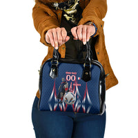 Personalized France Football Knight Shoulder Handbag Medieval Knight Soccer Concept With Eiffel Tower