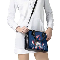 Personalized France Football Knight Shoulder Handbag Medieval Knight Soccer Concept With Eiffel Tower