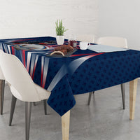 Personalized France Football Knight Tablecloth Medieval Knight Soccer Concept With Eiffel Tower