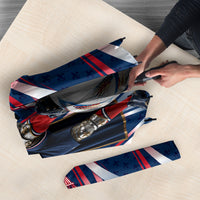 Personalized France Football Knight Umbrella Medieval Knight Soccer Concept With Eiffel Tower