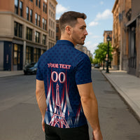Personalized France Football Knight Zipper Polo Shirt Medieval Knight Soccer Concept With Eiffel Tower