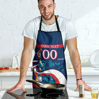 Personalized France Gallic Rooster Football Apron Rooster Mascot French Culture Doodle