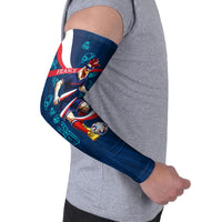 Personalized France Gallic Rooster Football Arm Sleeves Rooster Mascot French Culture Doodle