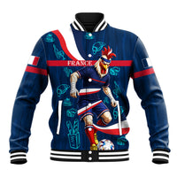 Personalized France Gallic Rooster Football Baseball Jacket Rooster Mascot French Culture Doodle