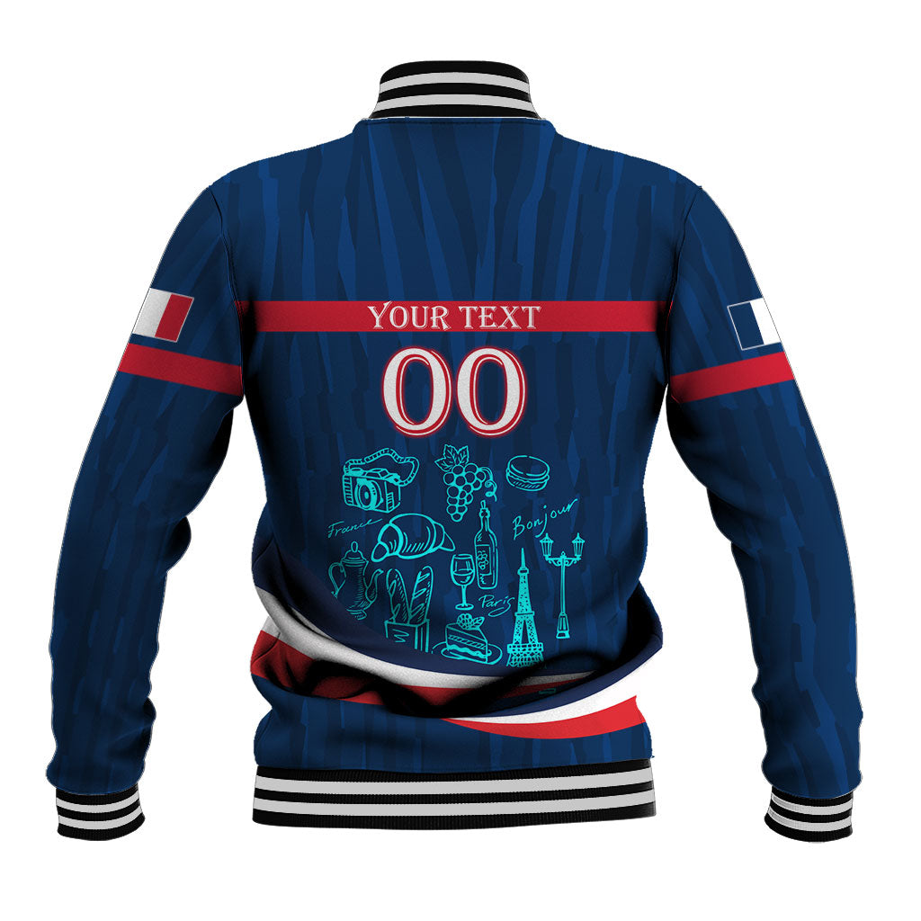 Personalized France Gallic Rooster Football Baseball Jacket Rooster Mascot French Culture Doodle
