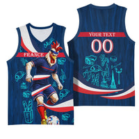 Personalized France Gallic Rooster Football Basketball Jersey Rooster Mascot French Culture Doodle