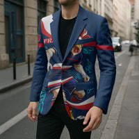 Personalized France Gallic Rooster Football Blazer Rooster Mascot French Culture Doodle