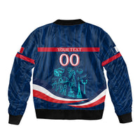 Personalized France Gallic Rooster Football Bomber Jacket Rooster Mascot French Culture Doodle