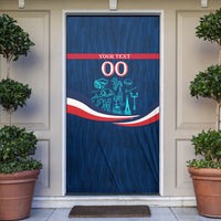 Personalized France Gallic Rooster Football Door Cover Rooster Mascot French Culture Doodle