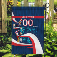 Personalized France Gallic Rooster Football Garden Flag Rooster Mascot French Culture Doodle