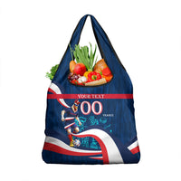 Personalized France Gallic Rooster Football Grocery Bag Rooster Mascot French Culture Doodle