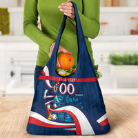 Personalized France Gallic Rooster Football Grocery Bag Rooster Mascot French Culture Doodle