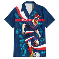 Personalized France Gallic Rooster Football Hawaiian Shirt Rooster Mascot French Culture Doodle