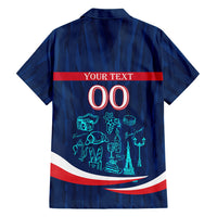 Personalized France Gallic Rooster Football Hawaiian Shirt Rooster Mascot French Culture Doodle