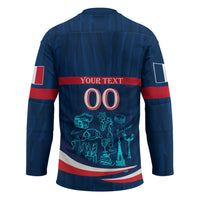 Personalized France Gallic Rooster Football Hockey Jersey Rooster Mascot French Culture Doodle