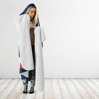 Personalized France Gallic Rooster Football Hooded Blanket Rooster Mascot French Culture Doodle