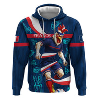 Personalized France Gallic Rooster Football Hoodie Rooster Mascot French Culture Doodle