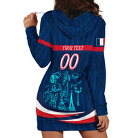 Personalized France Gallic Rooster Football Hoodie Dress Rooster Mascot French Culture Doodle